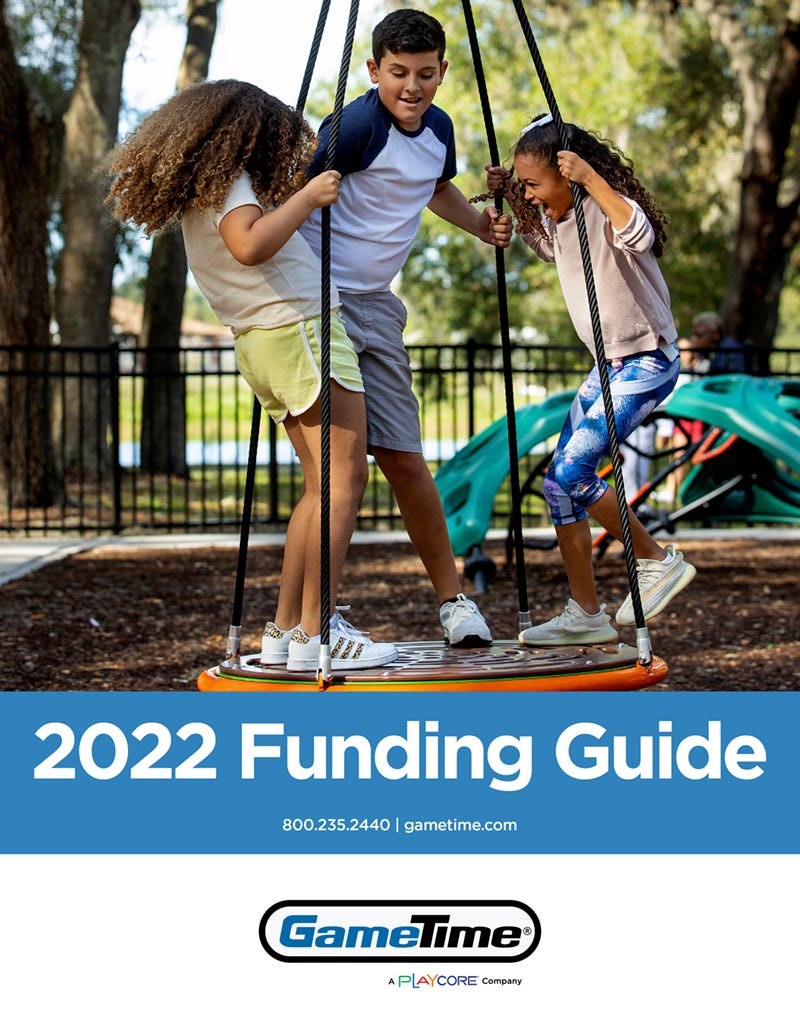 GameTime playground funding guide cover