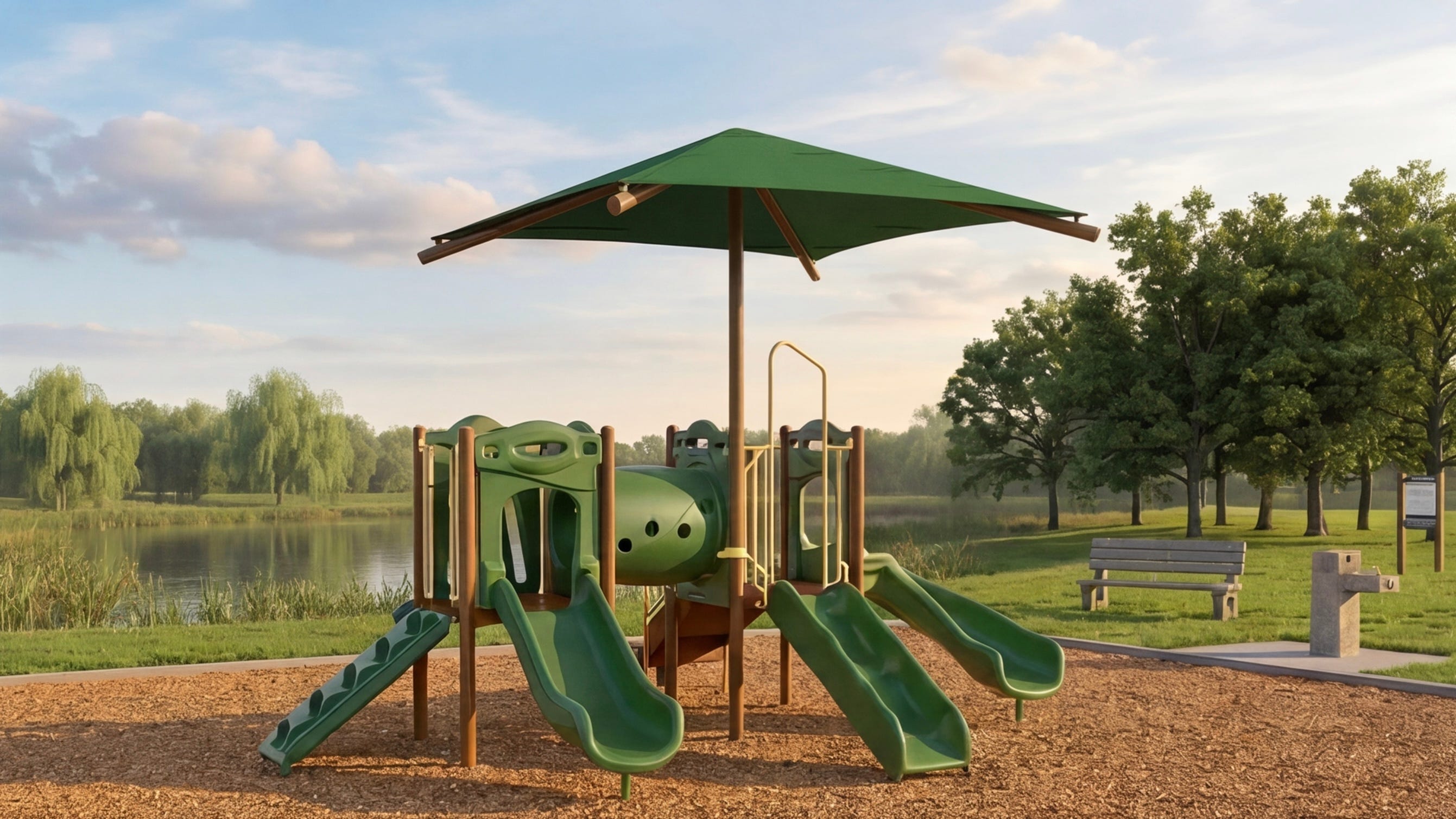Coghill with Shade QuickShip playground system