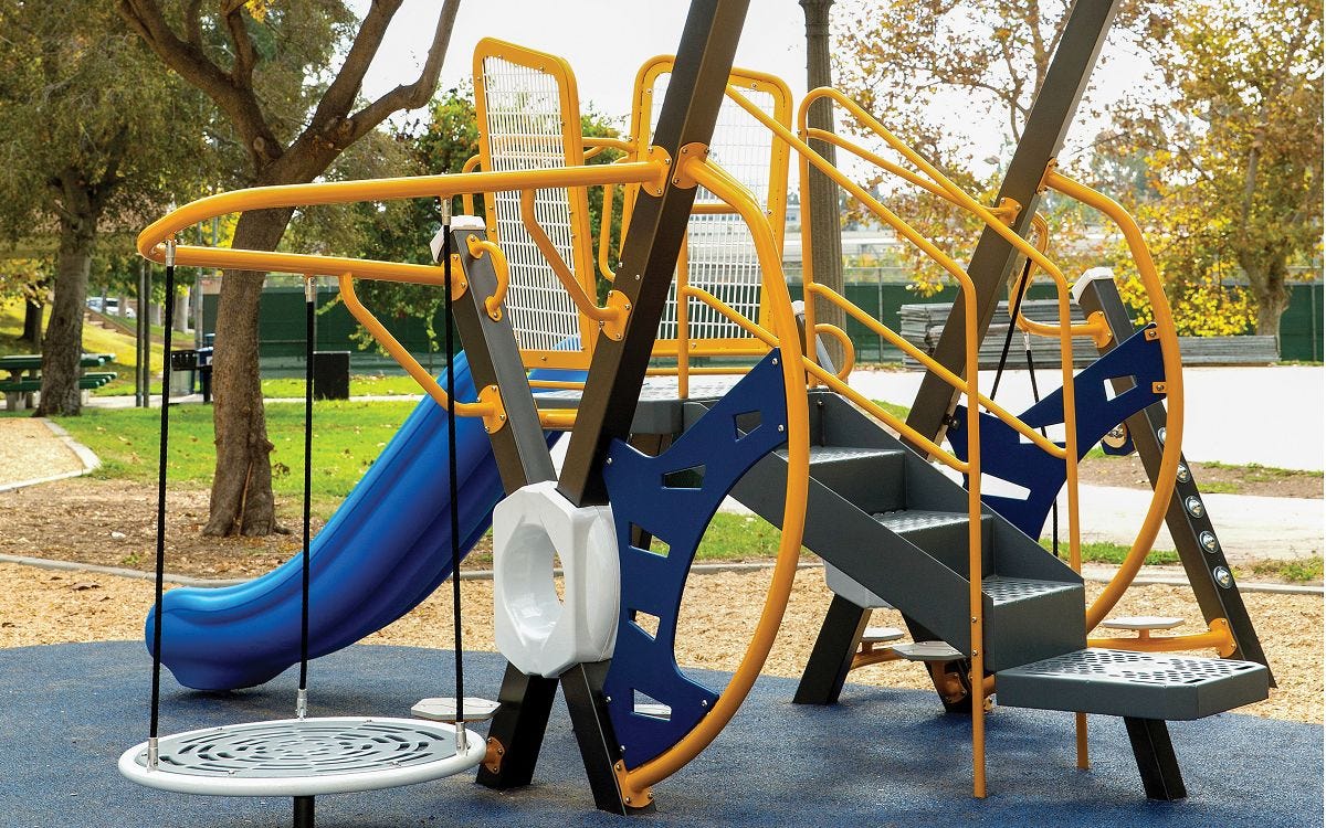 Modern City V Series playground structure for children ages 2 to 5