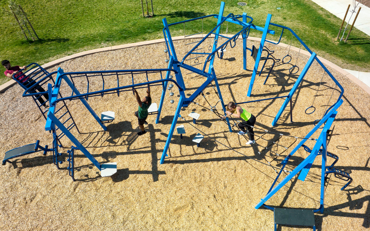 Replace with approved image of engineered wood fiber playground surfacing