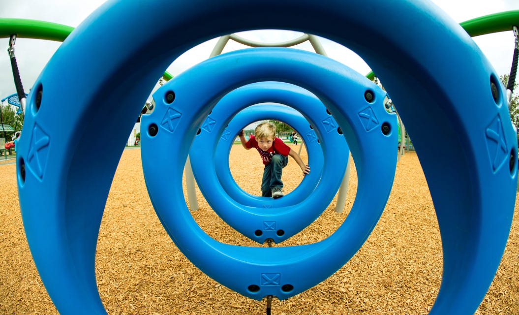 Xscape playground system for children ages 2 to 5