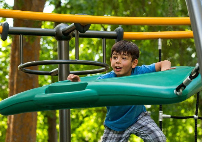 Xscape playground system for children ages 5 to 12