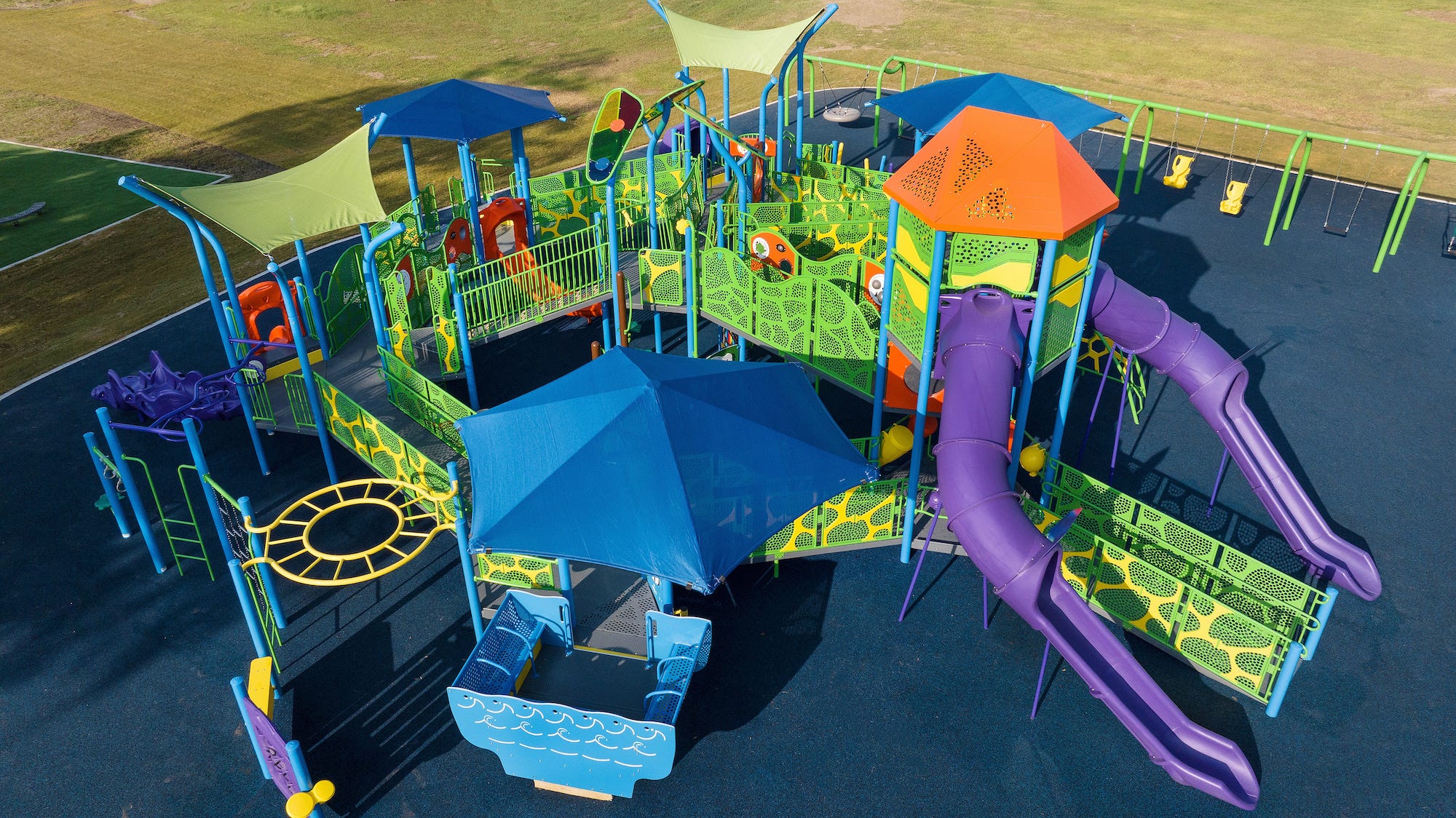 DirectBolt connection detail on a PowerScape playground system