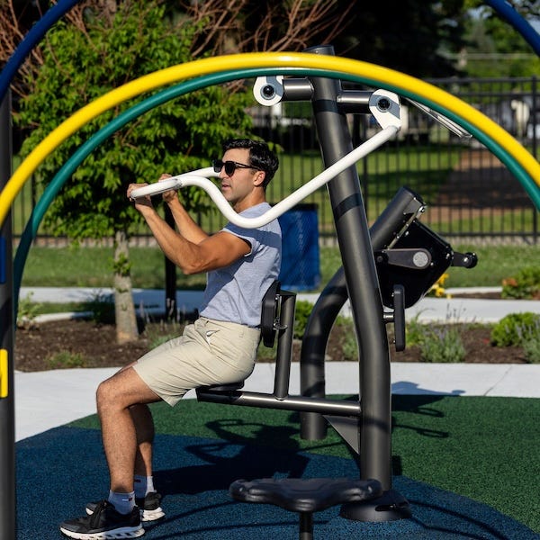 GTfit outdoor fitness equipment for parks and trails