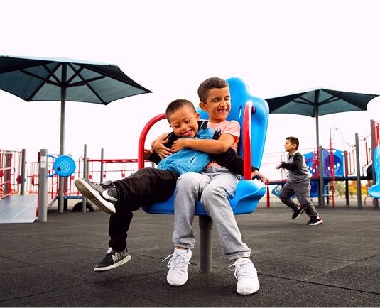 Three Rivers Elementary community playground project photo